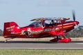 13 Time Australian Aerobatic Champion Chris Sperou flying his Pitts S-1-11B Super Stinker aerobatic biplane VH-XPS.