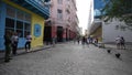 HAVANA, CUBA - OCTOBER 20, 2017: Havana Old Town with People