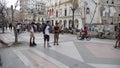 HAVANA, CUBA - OCTOBER 20, 2017: Havana Old Town with People