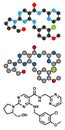 Avanafil erectile dysfunction drug molecule. PDE5 inhibitor used in treatment of impotence