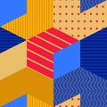 Avangard colorful geometric pattern