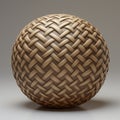 Avant-garde 3d Twill Pattern Taupe-coated Woven Ball Model