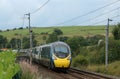 Avanti West Coast pendolino train in Cumbria Royalty Free Stock Photo