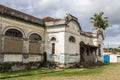 Facade of the Avare railway station, sealed after the repossession made by the City Hall,