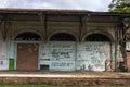 Facade of the Avare railway station, sealed after the repossession made by the City Hall