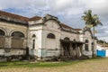 Acade of the Avare railway station, sealed after the repossession made by the City Hall, in the city of Avare