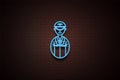 avatar aviator icon in neon style. One of Avatars collection icon can be used for UI/UX