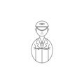 avatar aviator icon. Professions for mobile concept and web apps. Thin line icon for website design and development, app developm