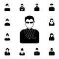 avatar of the bodyguard icon. Detailed set of avatars of profession icons. Premium quality graphic design icon. One of the collect