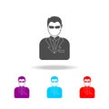 avatar of the bodyguard icons. Elements of avatars in multi colored icons. Premium quality graphic design icon. Simple icon for we