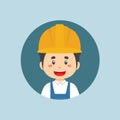 Avatar of a Construction Workers Character Royalty Free Stock Photo