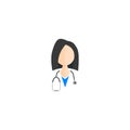 Avatar doctors. Medical staff. woman. vector symbol EPS10