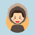 Avatar of a Eskimo Alaska Character Royalty Free Stock Photo