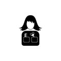 avatar of a hairdresser icon.Element of popular avatars icon. Premium quality graphic design. Signs, symbols collection icon for w