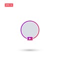 Avatar live video streaming instagram vector