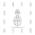 avatar miner icon. Avatars icons universal set for web and mobile Royalty Free Stock Photo