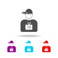 avatar of the photographer icons. Elements of avatars in multi colored icons. Premium quality graphic design icon. Simple icon for