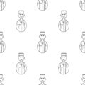 avatar postman icon. Element of Avatars icon for mobile concept and web apps. Pattern repeat seamless avatar postman icon. Can be