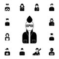 avatar of the rocker icon. Detailed set of avatars of profession icons. Premium quality graphic design icon. One of the collection