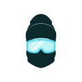 Avatar Snowboarder with winter hat and blue goggles.