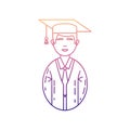 avatar student nolan icon. Simple thin line, outline vector of Avatars icons for ui and ux, website or mobile application