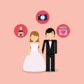 Wedding couple design