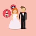 Wedding couple design