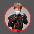 Avatar of young ninja Royalty Free Stock Photo