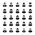 Avatars Glyph Vector Icons 10