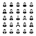 Avatars Glyph Vector Icons 1