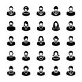 Avatars Glyph Vector Icons 11