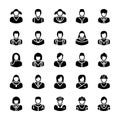 Avatars Glyph Vector Icons 9