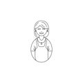 avatars seller icon. Professions for mobile concept and web apps. Thin line icon for website design and development, app developm