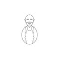 avatars wrestler icon. Professions for mobile concept and web apps. Thin line icon for website design and development, app develo