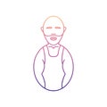 avatars wrestler nolan icon. Simple thin line, outline vector of Avatars icons for ui and ux, website or mobile application
