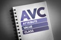 AVC - Attribute Value Class acronym