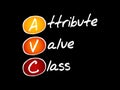 AVC - Attribute Value Class acronym