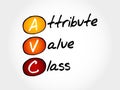 AVC - Attribute Value Class