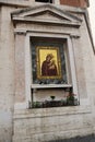 Ave Maria Gratia Plena in Via di Porta Angelica in Rome, Italy Royalty Free Stock Photo