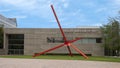 `Ave` by Mark Di Suvero on Ross Avenue Plaza outside the Dallas Museum of Art, Texas