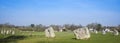 Avebury stone circle standing stones uk Royalty Free Stock Photo