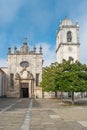 Aveiro Cathedral, also known as the Church of St. Dominic, is a national monument in Portugal. Bright summer day Royalty Free Stock Photo