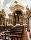 Interior of the church of the Presentation of Vera Cruz in Aveiro Royalty Free Stock Photo