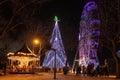 Christmas tree in Aveiro Royalty Free Stock Photo