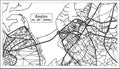 Aveiro Portugal City Map in Retro Style. Outline Map