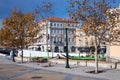 AVEIRO, PORTUGAL - NOVEMBER 21, 2017: boat in a beautiful chanal Royalty Free Stock Photo