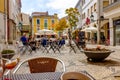 AVEIRO, PORTUGAL Restaurants and bars in the Historic Center of Aveiro, Portugal.