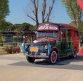 Chevrolet 1942 bus for public passenger transport in Buenos Aires. Traditional fileteado ornaments