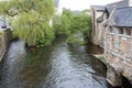aven river in pont-aven in brittany - france Royalty Free Stock Photo