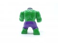 Avengers Hulk Spiderman Captain America Plastic from Movie Toys Model in White Isolated Background